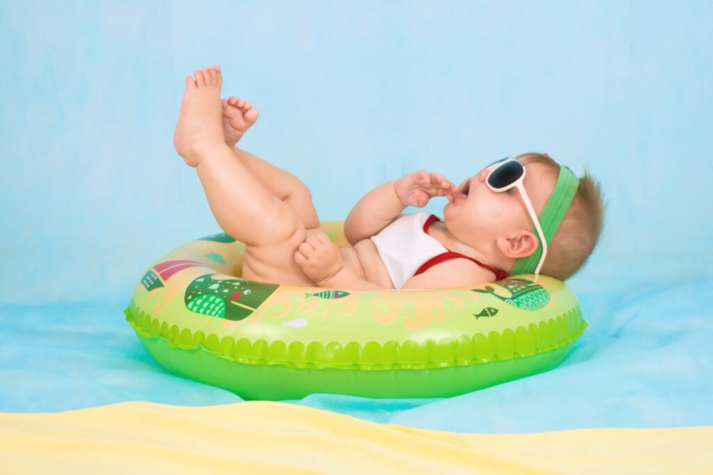 Alert, wide-awake baby